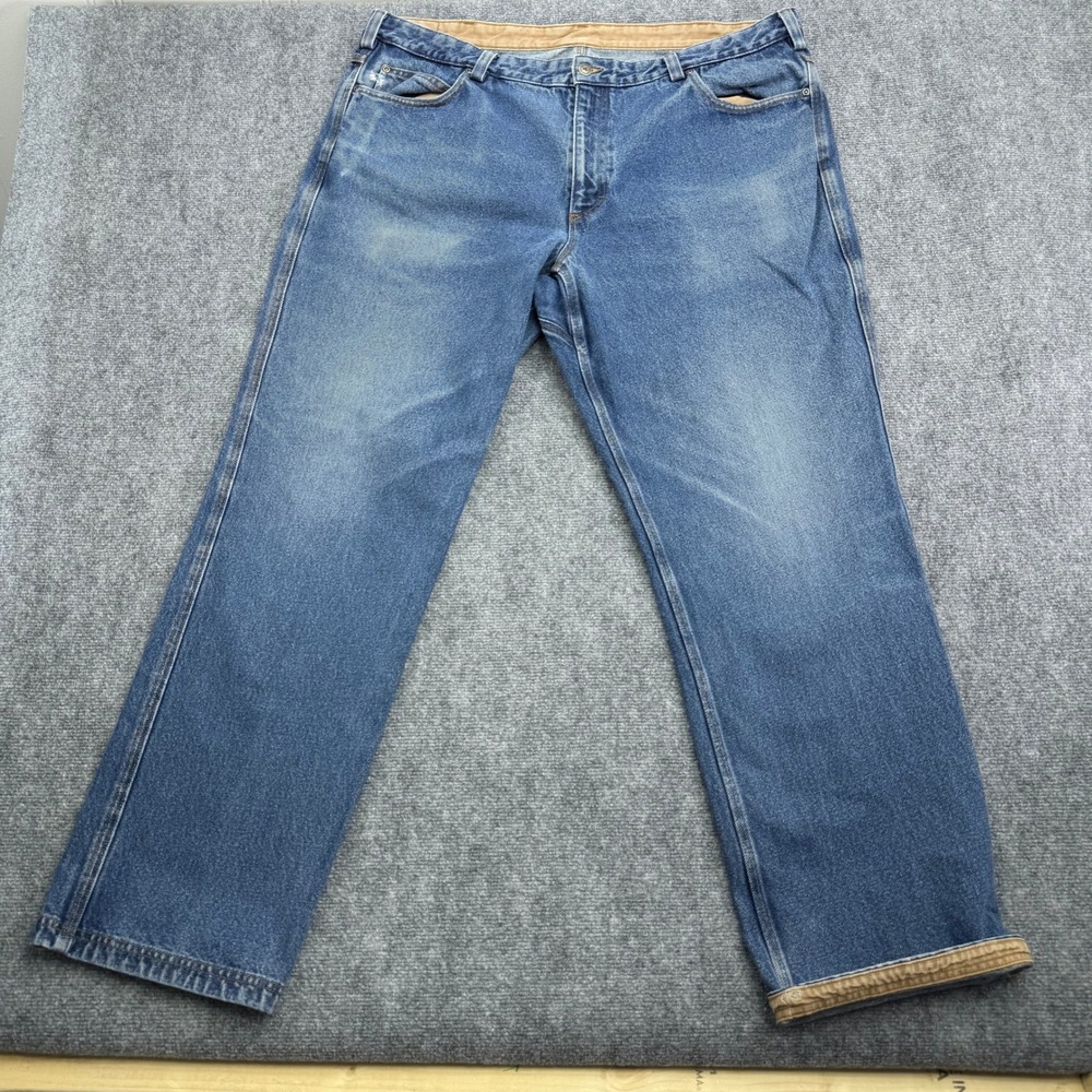 Duluth Trading Jeans Mens 42x33 Blue Relaxed Fit Denim Cotton